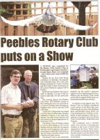 Article in Peeblesshire News 23/08/2013